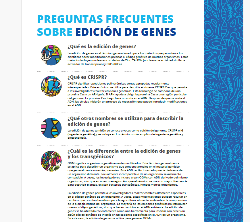 Gene Editing FAQ (Spanish)
